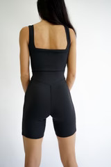 Able Short Onesie — Black | YLLW The Label