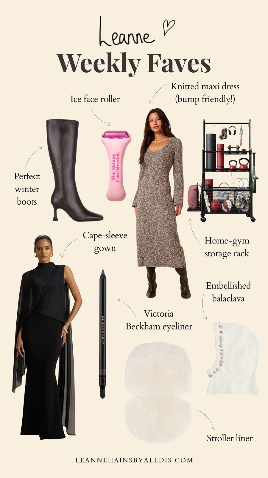 Weekly faves ✨

Knitted dress, maxi dress, party dress, black dress, leather boots, heeled boots, ice roller, balaclava, stroller liner, gym rack, gym equipment 

#LTKuk #LTKautumn #LTKwinter