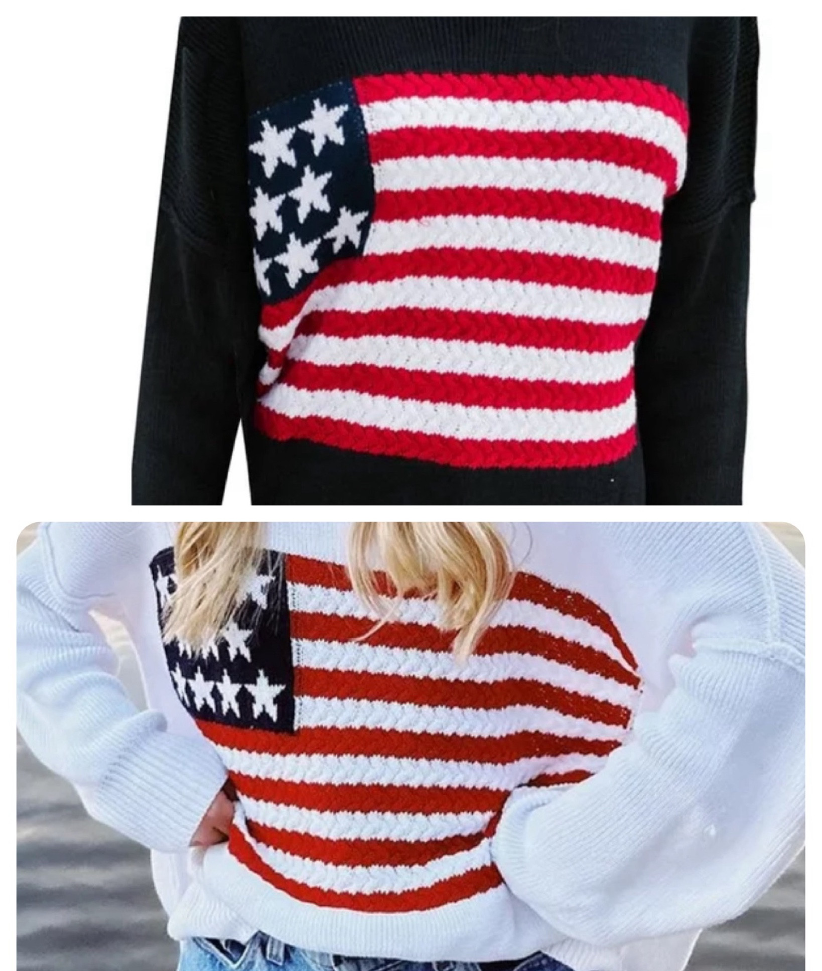 The perfect flag sweater 🇺🇸