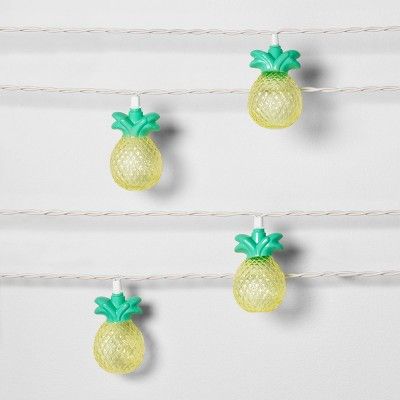 10ct Pineapple String Lights Yellow - Sun Squad™ | Target
