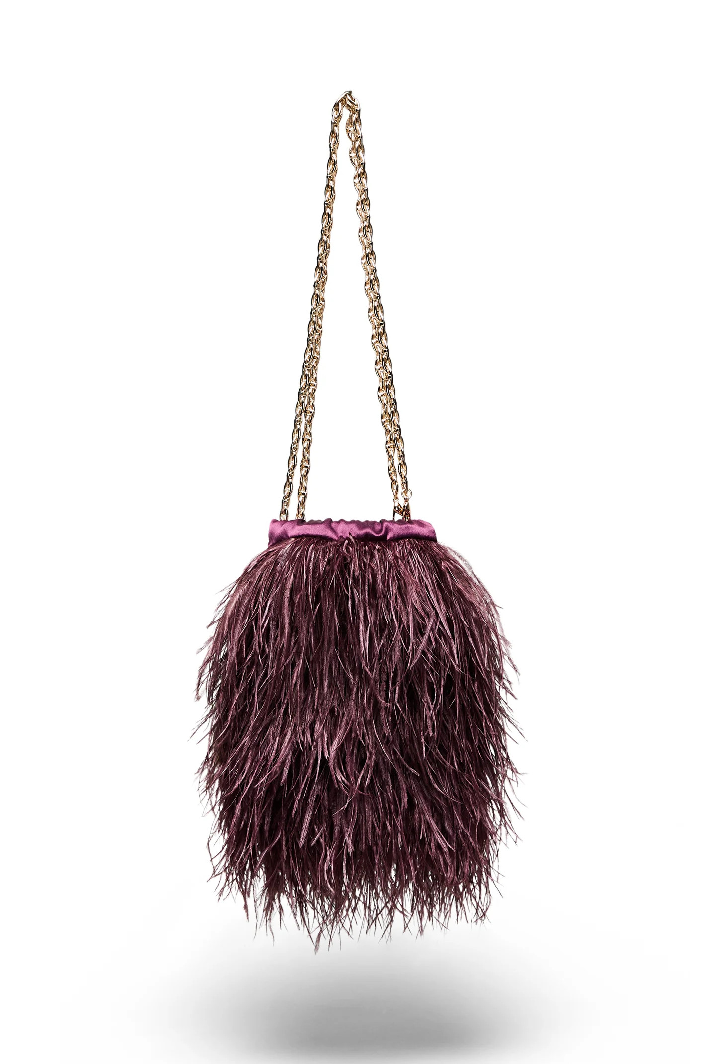 FEATHER BUCKET BAG - BORDEAUX - Scanlan Theodore | Scanlan Theodore AU
