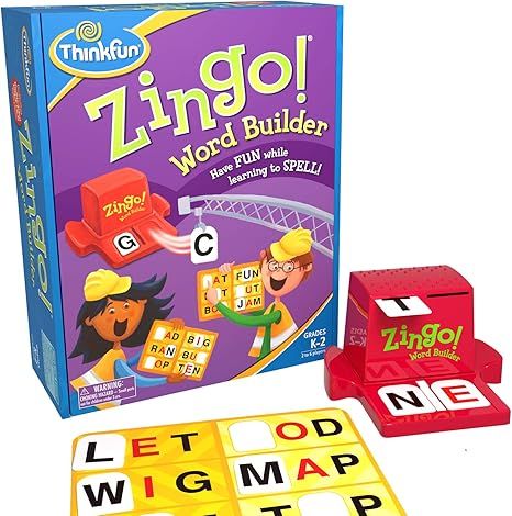 ThinkFun Zingo Word Builder Early Reading- Award Winning Game 6 players for Pre-Readers and Early... | Amazon (US)