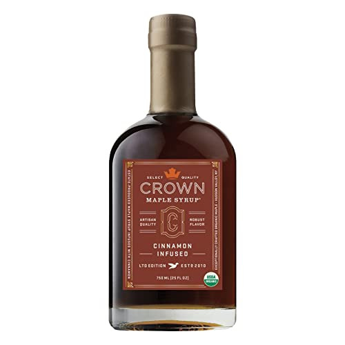 Crown Maple Cinnamon Infused Maple Syrup, 25 Fl Oz, Pancakes, Flavor Cocktails, Sticky Buns, Waffles, Certified Organic | Amazon (US)