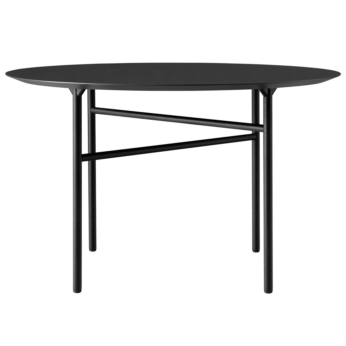 Menu Snaregade table round 120 cm, charcoal linoleum | Finnish Design Shop (FI)