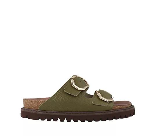 Genuins Galia Embossed Leather Sandal - QVC UK | QVC UK