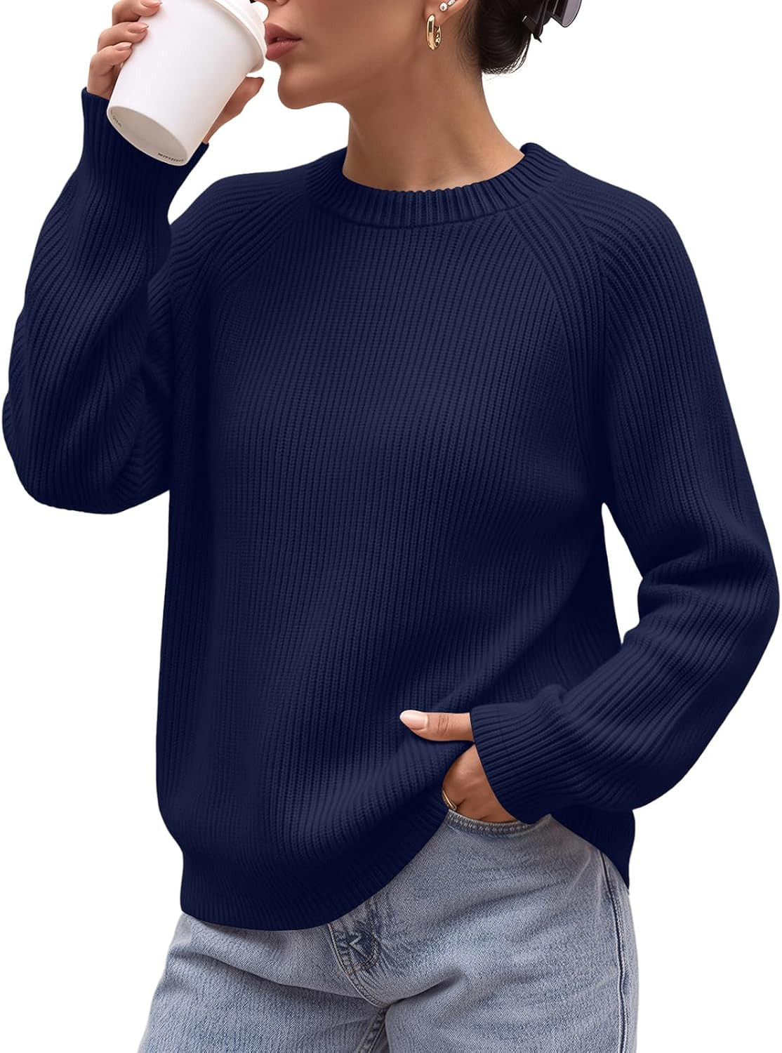LILLUSORY Womens Pullover Sweaters 2026 Fall Fashion Outfits Winter Clothes | Amazon (US)