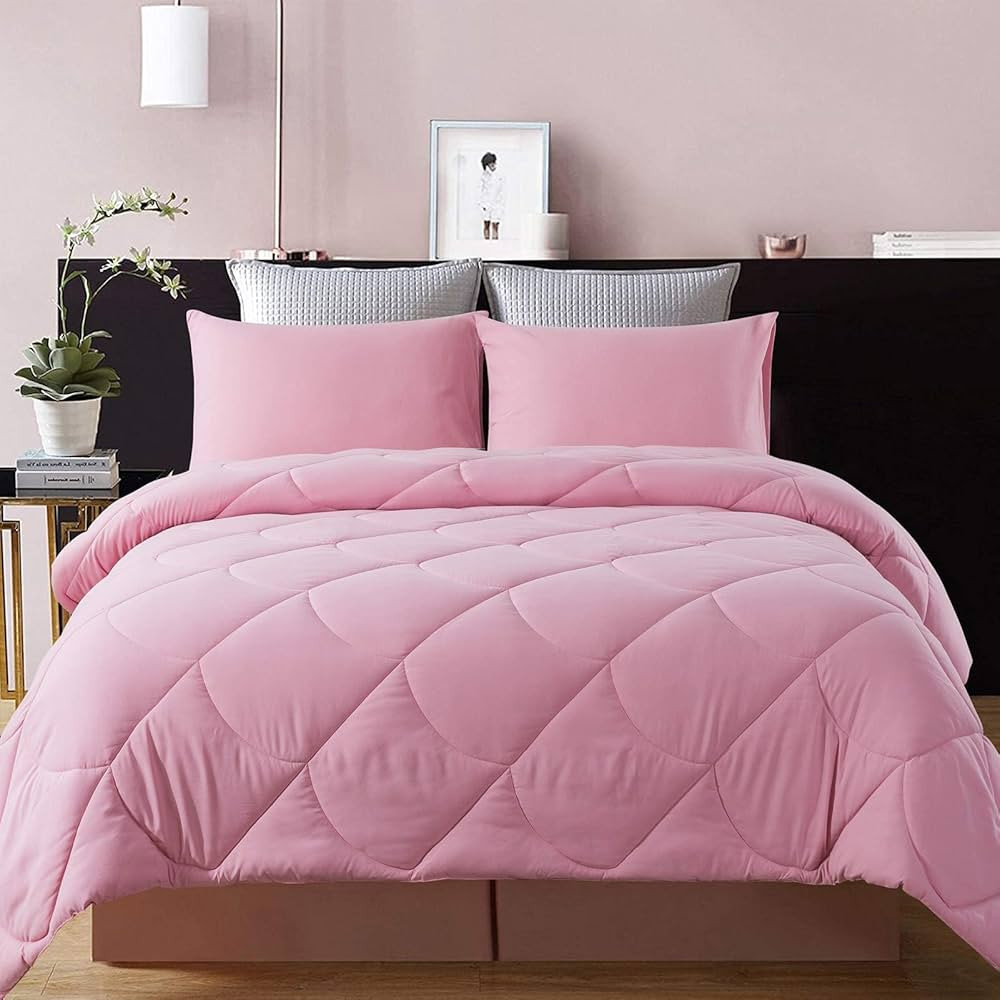 Decroom Lightweight Queen Comforter Set with 2 Pillow Sham - 3 Pieces Set - Quilted Down Alternat... | Amazon (US)