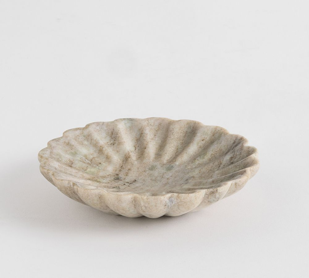 Scallop Marble Tray | Pottery Barn (US)