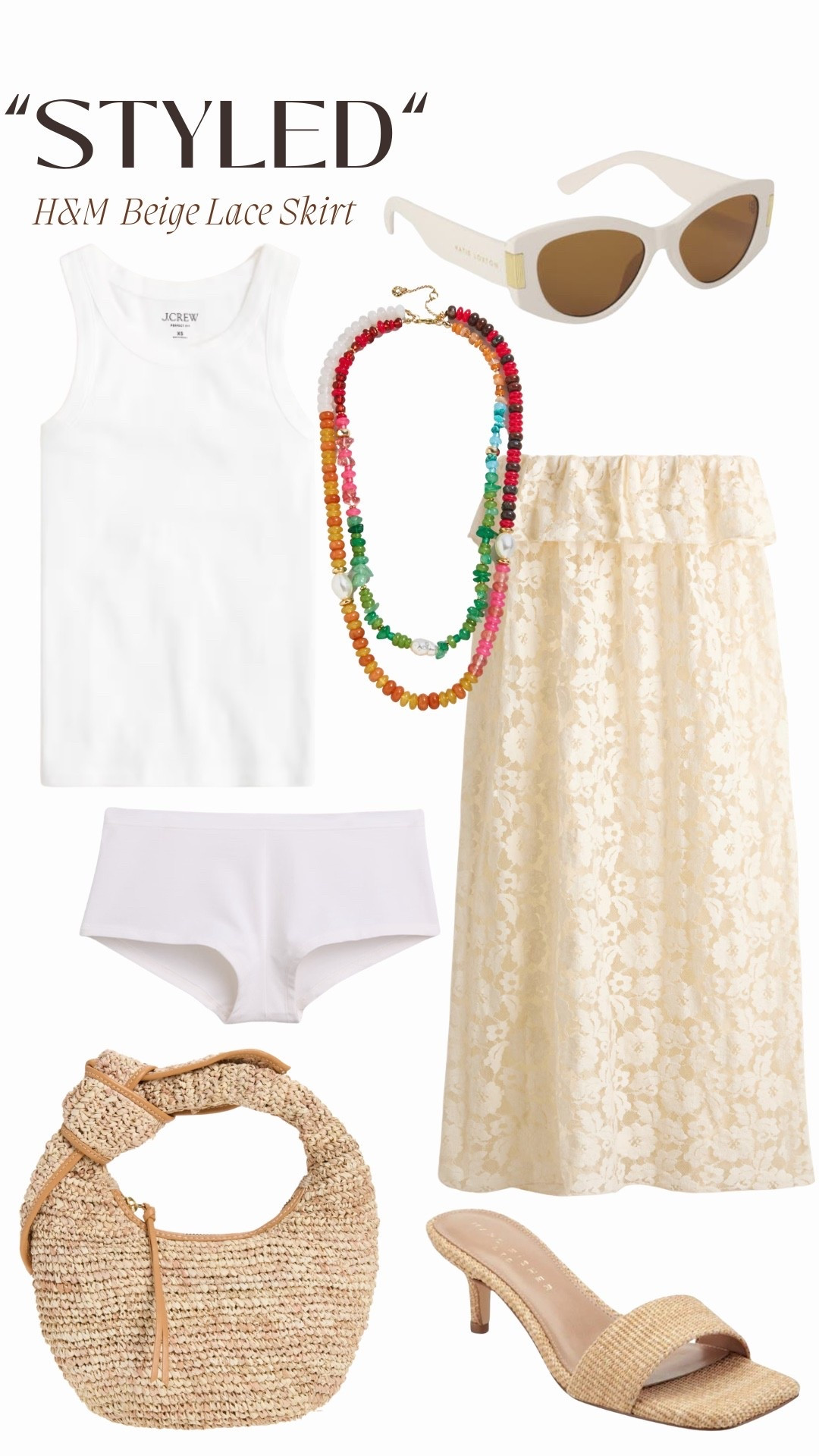 “Styled”
H&M Floral Sheer Skirt

White High Neck Tank: J.Crew
Cotton High Rise Shorts: GAP
Raffia Knot Bag: Poolside (the Josie bag)
Off White Sunglasses: Katie Loxton (Rimini Sunglasses)
Woven Sandal: Marc Fisher (Sidnee 3 Sandal)
Multicolor Stone Necklace: BaubleBar (harper necklace)

#LTKootd #LTKSeasonal #LTKTravel