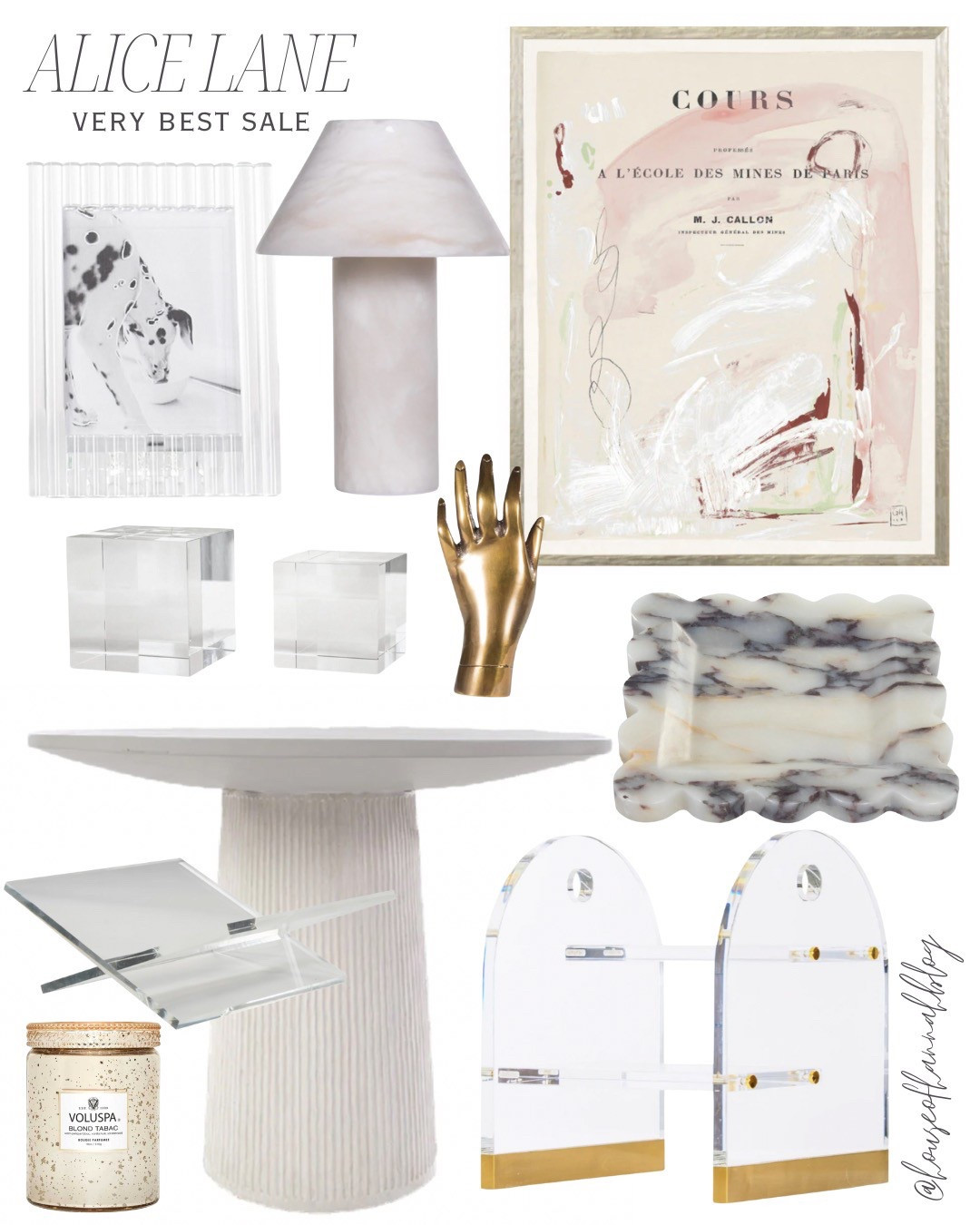 Alice Lane Home Collection VERY BEST SALE is here!!! Up to 25% off the entire website!🤍🤍🤍 Here are some of my favorite home finds!
.
.
Home decor,  crystal candlesticks, home finds, vase, jewelry box, crystal lamp, Amore tray, Book cradle, coffee table styling, lucite stool

#LTKHome #LTKSaleAlert

#LTKFindsUnder100 #LTKHome #LTKSaleAlert
