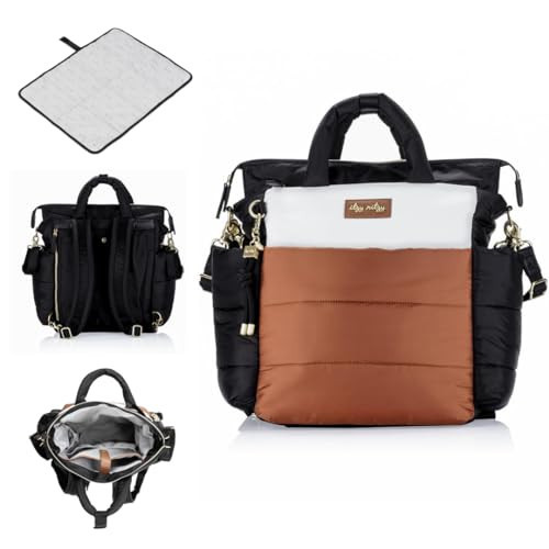 Itzy Ritzy Dream Convertible Diaper Bag Tote Backpack - Baby Diaper Bag with 14 Pockets, Changing Pad & More (Coffee & Cream) | Amazon (US)
