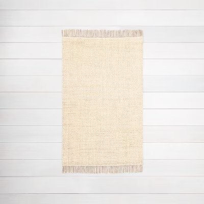 Bleached Jute Fringe Rug - Hearth & Hand™ with Magnolia | Target