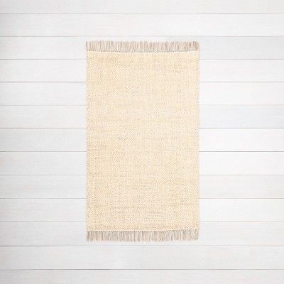 Bleached Jute Fringe Rug - Hearth & Hand™ with Magnolia | Target