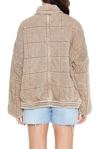 Quilted Zip-Up Jacket | Forever 21