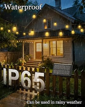 50ft-Solar-Powered-Lights-Outdoor-Waterproof-String Lights-Outside-Patio-Yard-Garden-Fence-Backya... | Amazon (US)