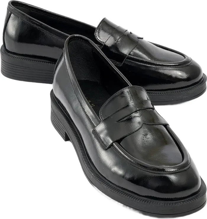 Bree Platform Penny Leather Loafer (Women) | Nordstrom