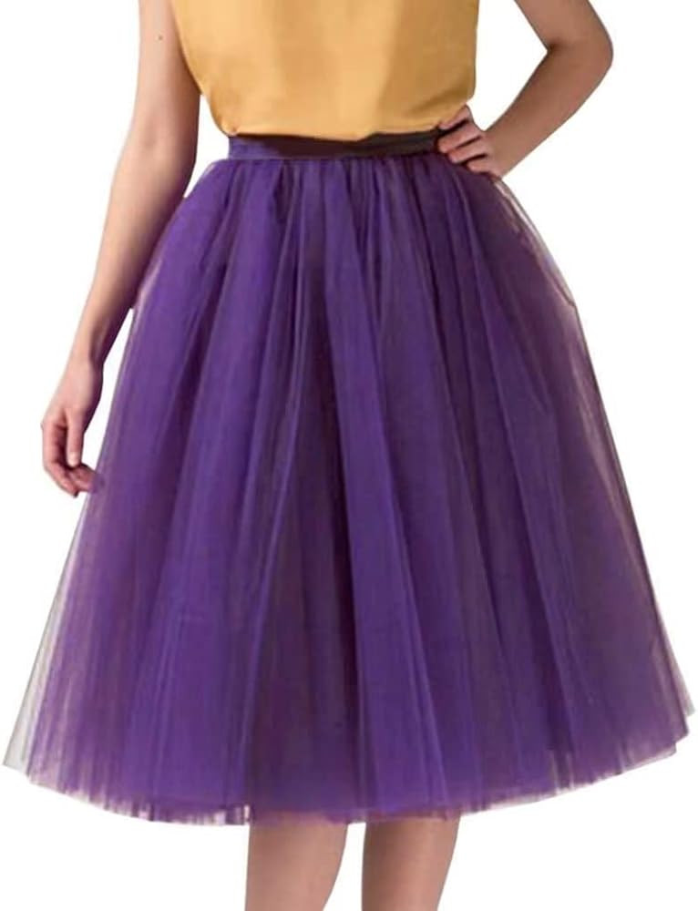 WDPL Adult A-line Tulle Skirt Bridesmaid Petticoat Tutu for Women | Amazon (US)