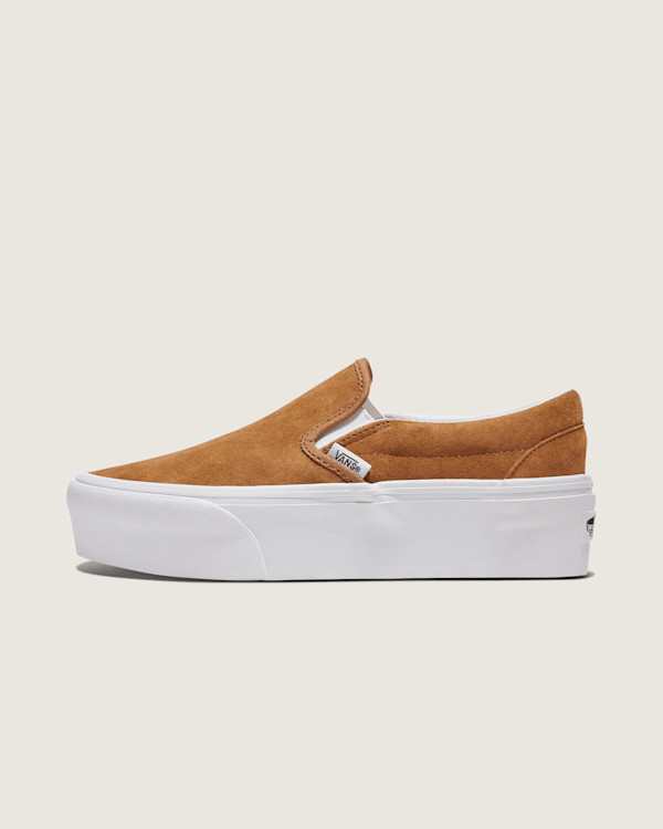 Vans Classic Slip-On Platform Shoes (Chipmunk Brown) - 8.0 Men / 9.5 Women | Vans (US)