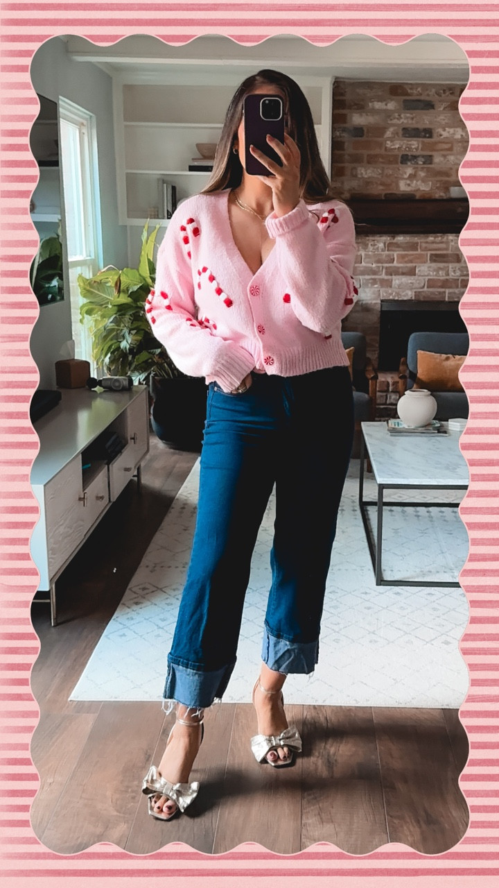 Walmart holiday outfits for my jeans and a cute top girls 💞

Comment ‘FIT’ to shop these cute holiday sweaters (as low as $19!)

@walmart #walmartfashion #walmartstyle #holidayoutfits 
Cable knit sweater, holiday sweaters, holiday heels, holiday outfit ideas 2025