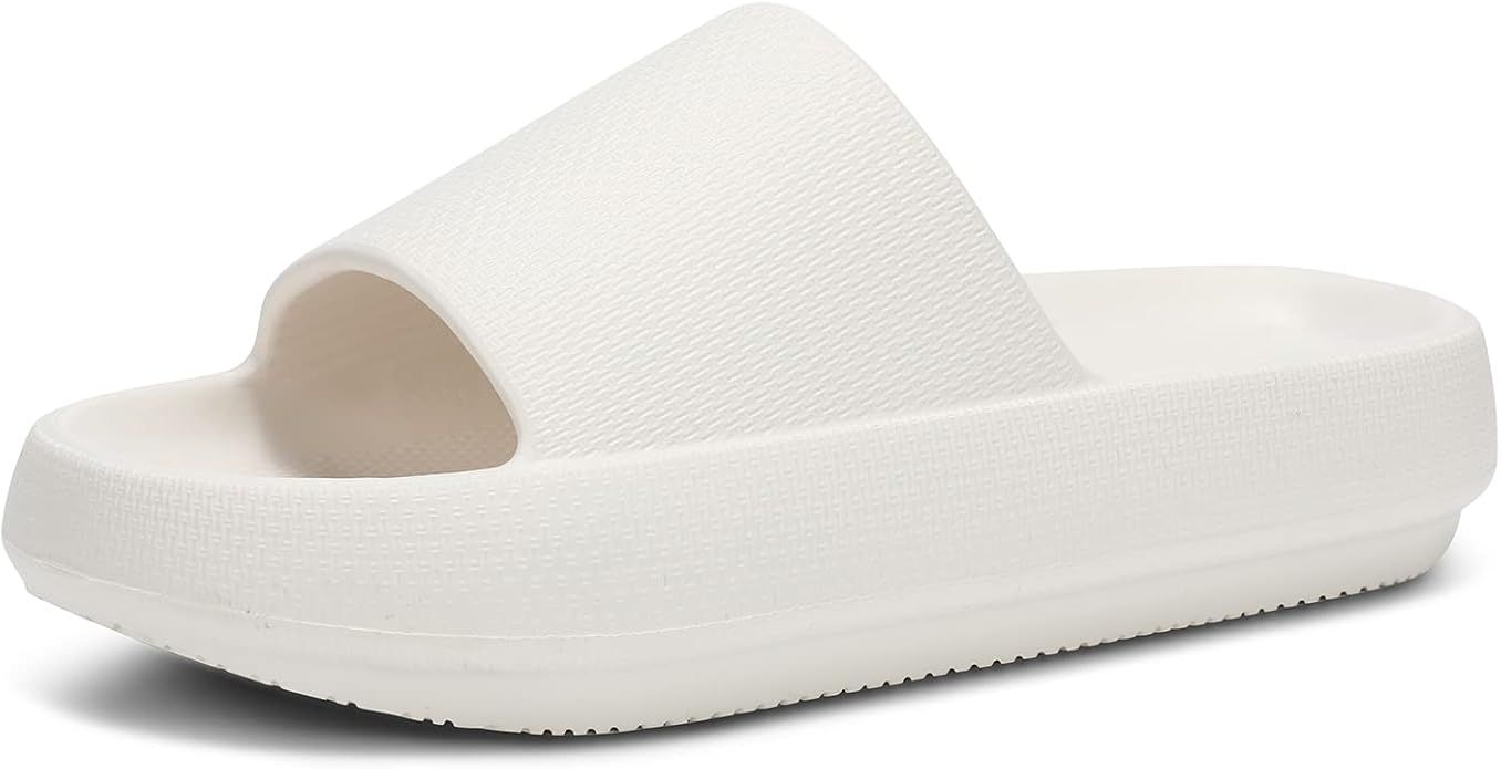 Dirk Slides for Women and Men Sandals Pillow Slippers Shower shoes Cushioned Cloud Slides | Amazon (US)