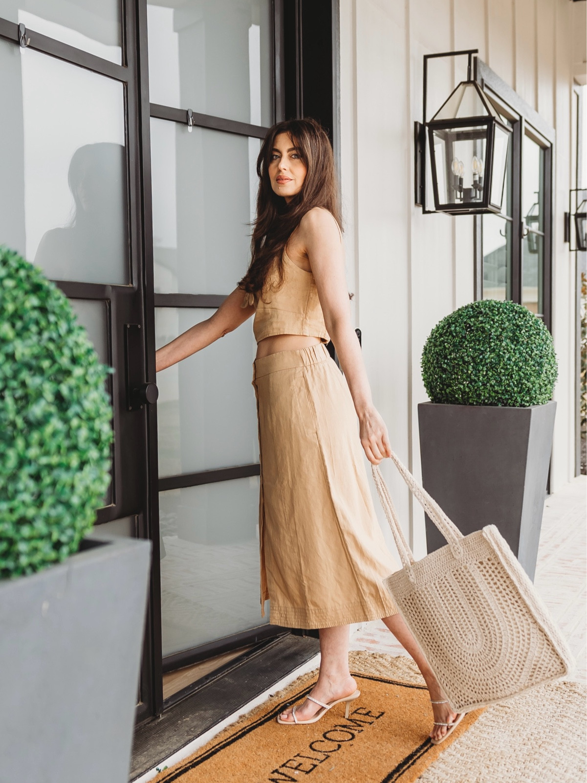 Outdoor mat and planter  

#LTKSummerSales #LTKHome #LTKStyleTip