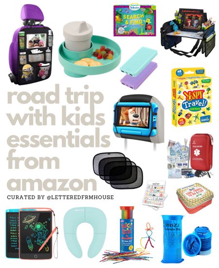 ROAD TRIP WITH KIDS - ESSENTIALS FROM AMAZON 

road trip essentials / car seat organizer / backseat organizer / travel potty seat / travel activity tray / kids snack holder for car seat / vacation must haves / barf bag / motion sickness / first aid kit / what to pack for road trip with kids / car activities / iPad holder / extra battery chargers / scavenger hunt / vehicle shades 

#LTKkids #LTKtravel #LTKbaby