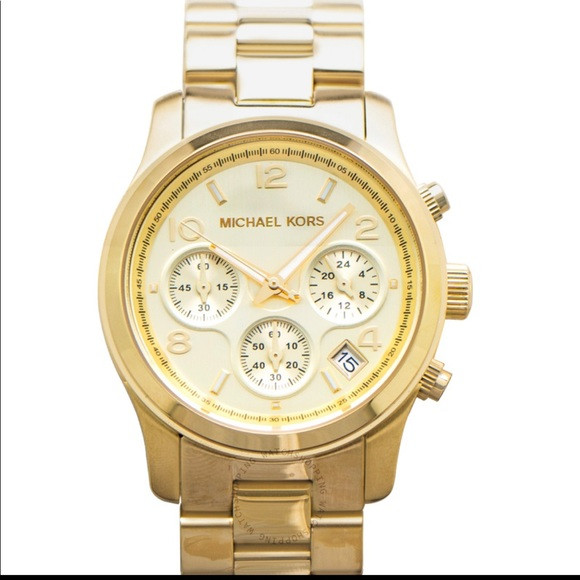 Michael Kors Midsized Chronograph Gold-tone Unisex Watch 38 mm | Poshmark