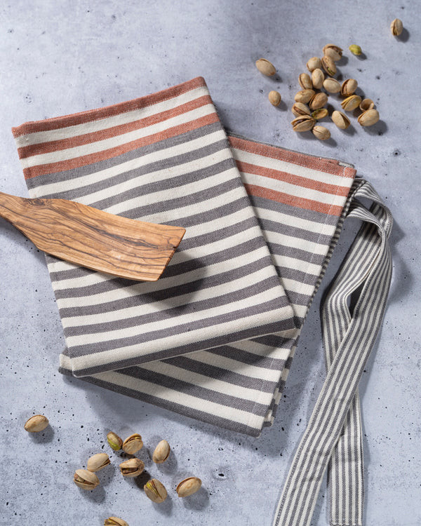 Red & Gray Kitchen Tea Towels - Set of 2 | TerraKlay