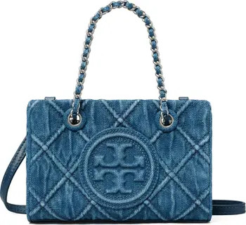 Tory Burch Mini Fleming Denim Tote | Nordstrom | Nordstrom