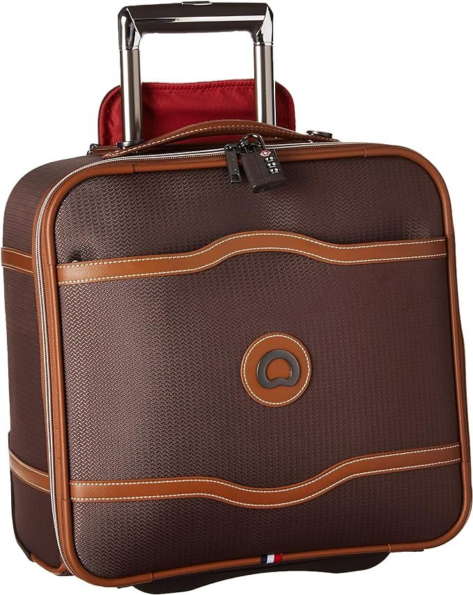 DELSEY Paris Chatelet Soft Air Luggage Under-Seater with 2 Wheels, Chocolate, Carry-on 16 Inch | Amazon (US)
