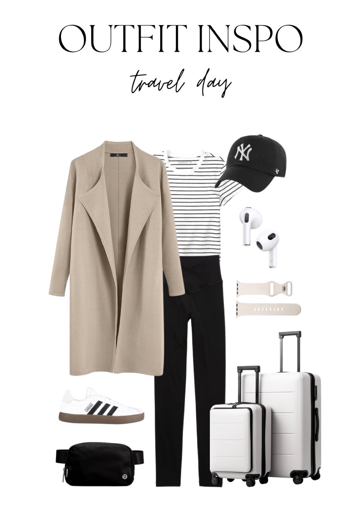 Travel day outfit inspo! I’m all about being comfy (and cute) while traveling!