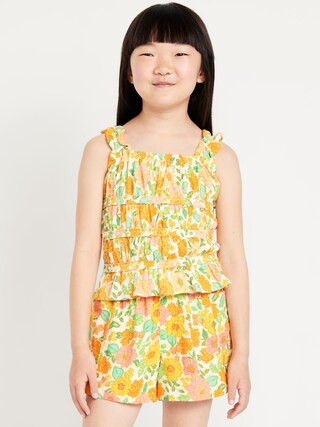 Fitted Smocked Tank Top for Girls | Old Navy (US)