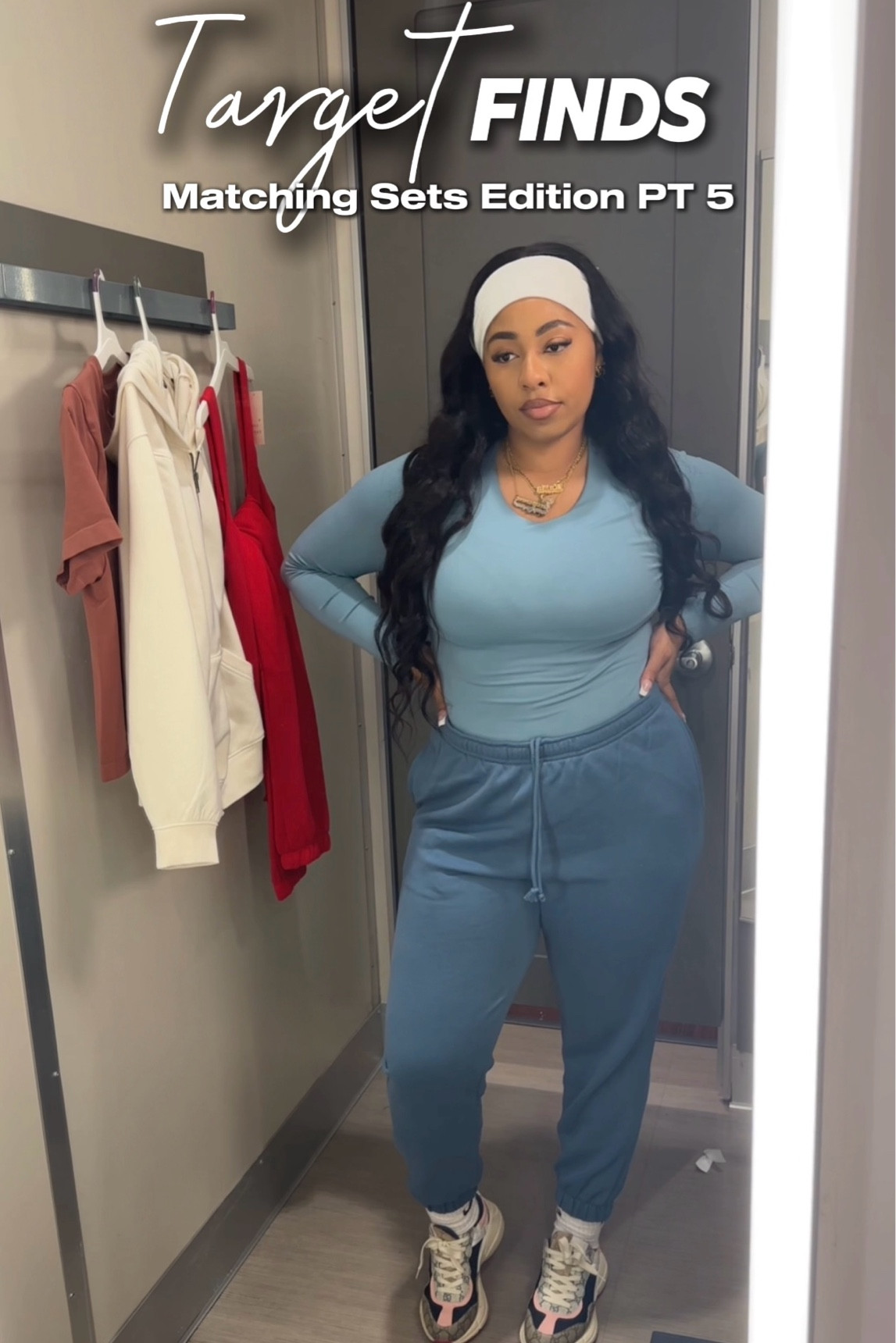 TARGET FINDS PT5✨ Matching casual sets✨ Perfect for the fall! 🍁 I’m wearing the teal long sleeve bodysuit top (size XL) with the matching medium blue sweats (Size XL). The top material is SO SOFT and stretchy. It has a short underlayer if you wanted to wear it braless I absolutely love it and it’s true to size, but size down for a tighter fit. The pants I say are true to size but on the looser side. Check out my page for Part 1-4🔥

#LTKFallSale 

#LTKFindsUnder50 #LTKStyleTip