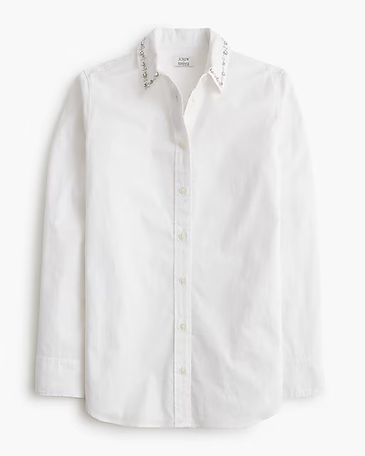 Embellished button-up shirt | J.Crew Factory