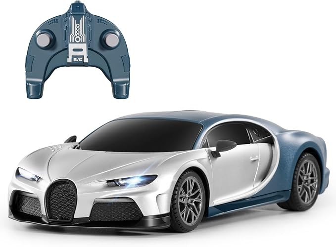 MIEBELY Remote Control Car - 1/24 Scale Fast Rc Race Car, Bugatti Chiron 3.7V 500 mAh Toys with H... | Amazon (US)