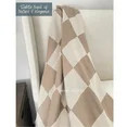 New Checkered Blanket Checkerboard Throw Blanket with Fringe - Color Tan Latte - 50x60 | Walmart (US)