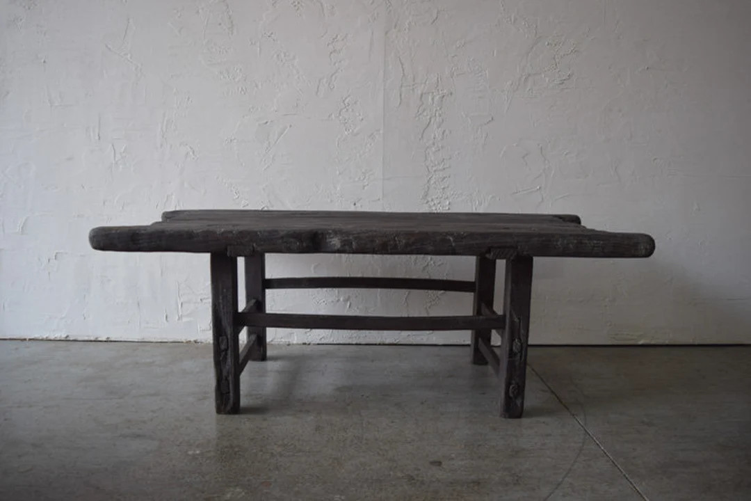 4' Long Antique Inspired Coffee Table dark | Etsy (US)