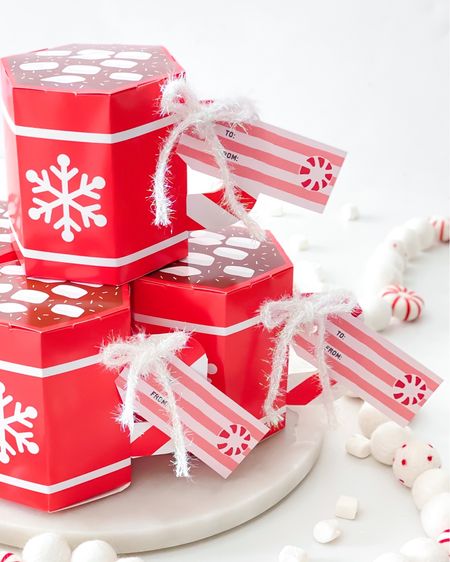 Classmate Christmas Gift 

The is the worlds cutest hot chocolate gift box!  I filled each box with a hot chocolate mix packet, mini marshmallows, peppermint candy spoon and a jingle bell necklace. 

#gift #classmategift #christmasgift #walmart 

#LTKSeasonal #LTKfamily #LTKHoliday