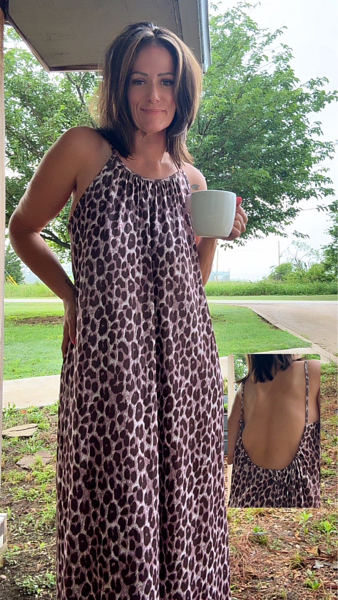 Backless house dress/gown

#LTKootd #LTKvlog #LTKOver40