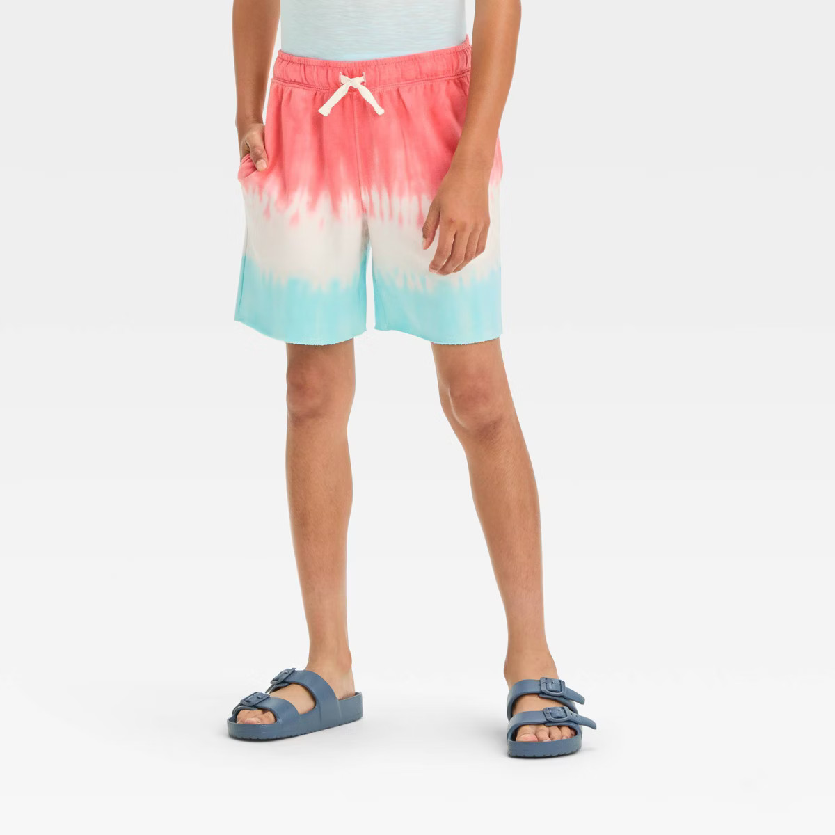Boys' Dip Dye Knit Pull-On Shorts - Cat & Jack™ White XS | Target