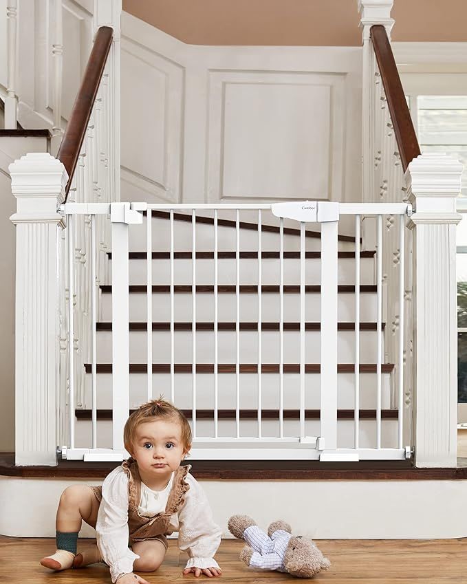 Mom's Choice Awards Winner-Cumbor 29.7-46" Auto Close Baby Gate for Stairs, Easy Install Pressure... | Amazon (US)