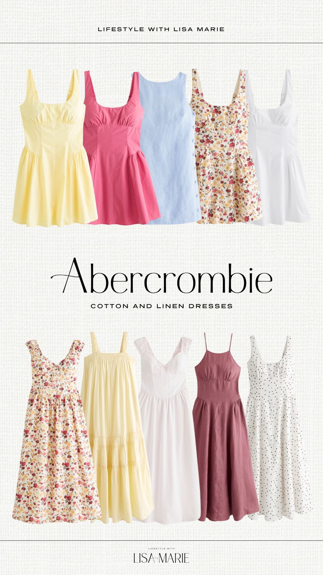 Abercrombie cotton and linen dresses for summer! Mini, midi and maxi dresses for parties, events, BBQs, showers, vacations, resort stays, cruises and getaways. Elevated casual outfits. Mom dresses. Pastel, floral and polka dot print dresses. Dresses for warm weather.

#LTKxAbercrombie #LTKSeasonal #LTKPetite