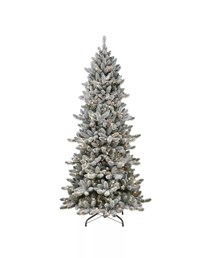 Puleo
          
        
  
      
          Pre-Lit Slim Flocked Royal Majestic Spruce Artifici... | Macys (US)