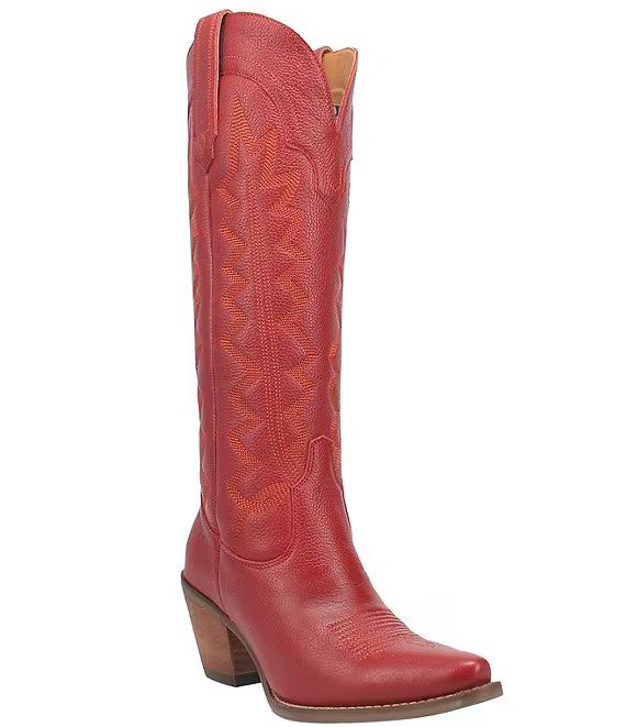 Dingo High Cotton Leather Tall Western Boots | Dillard's | Dillard's