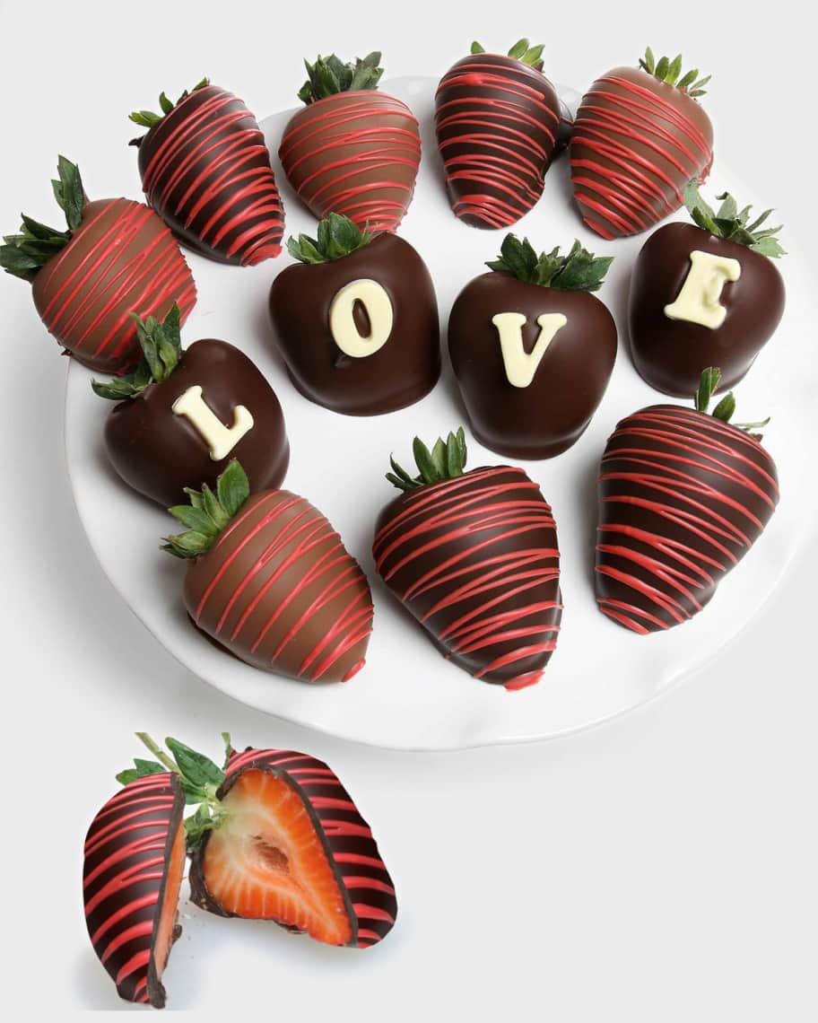 Chocolate Covered Company LOVE Belgian Chocolate Covered Berry Gram | Neiman Marcus