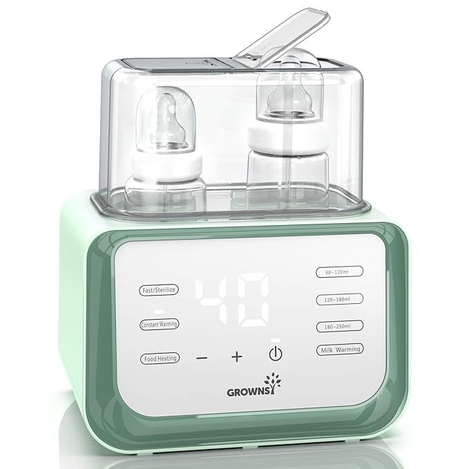 Baby Bottle Warmer, Bottle Warmer 6-in-1Fast Baby Food Heater&Defrost BPA-Free Warmer with LCD Di... | Amazon (US)