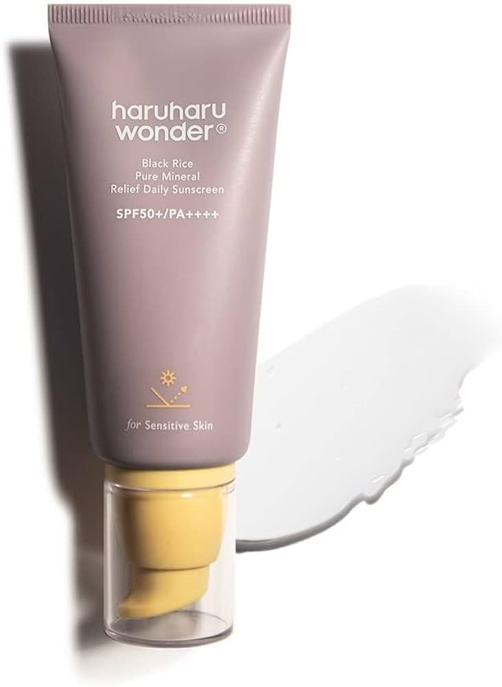 Haruharu Wonder Black Rice Pure Mineral Relief Protector Solar Diario, SPF50+/PA++++, Amplio Espe... | Amazon (US)