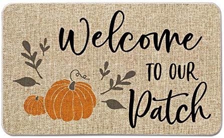 Artoid Mode Welcome to Our Pumpkin Patch Decorative Doormat, Fall Autumn Harvest Vintage Rustic L... | Amazon (US)