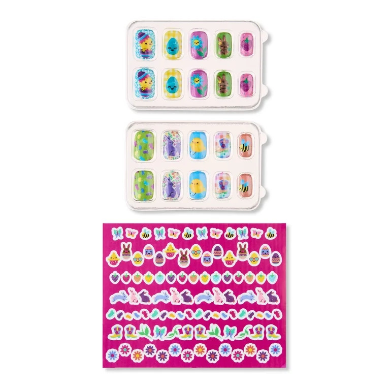 Easter Multicolor Berry-Scented Press-On Nails Set Party Favor, by Way To Celebrate | Walmart (US)