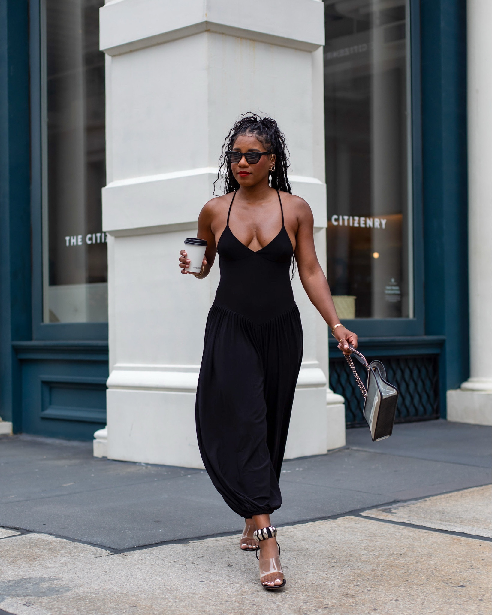 @normakamali jumpsuit size small 

#LTKStyleTip #LTKShoeCrush #LTKItBag